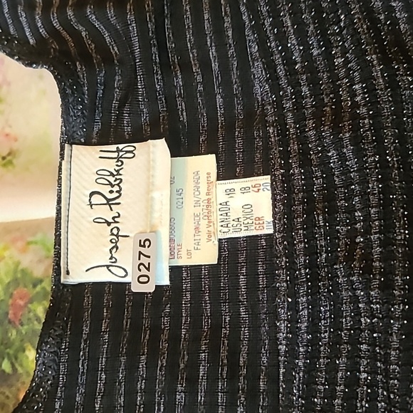 Joseph Ribkoff Black/Silver Sleeveless U Neck Top Womens Sz 18 - Picture 9 of 9